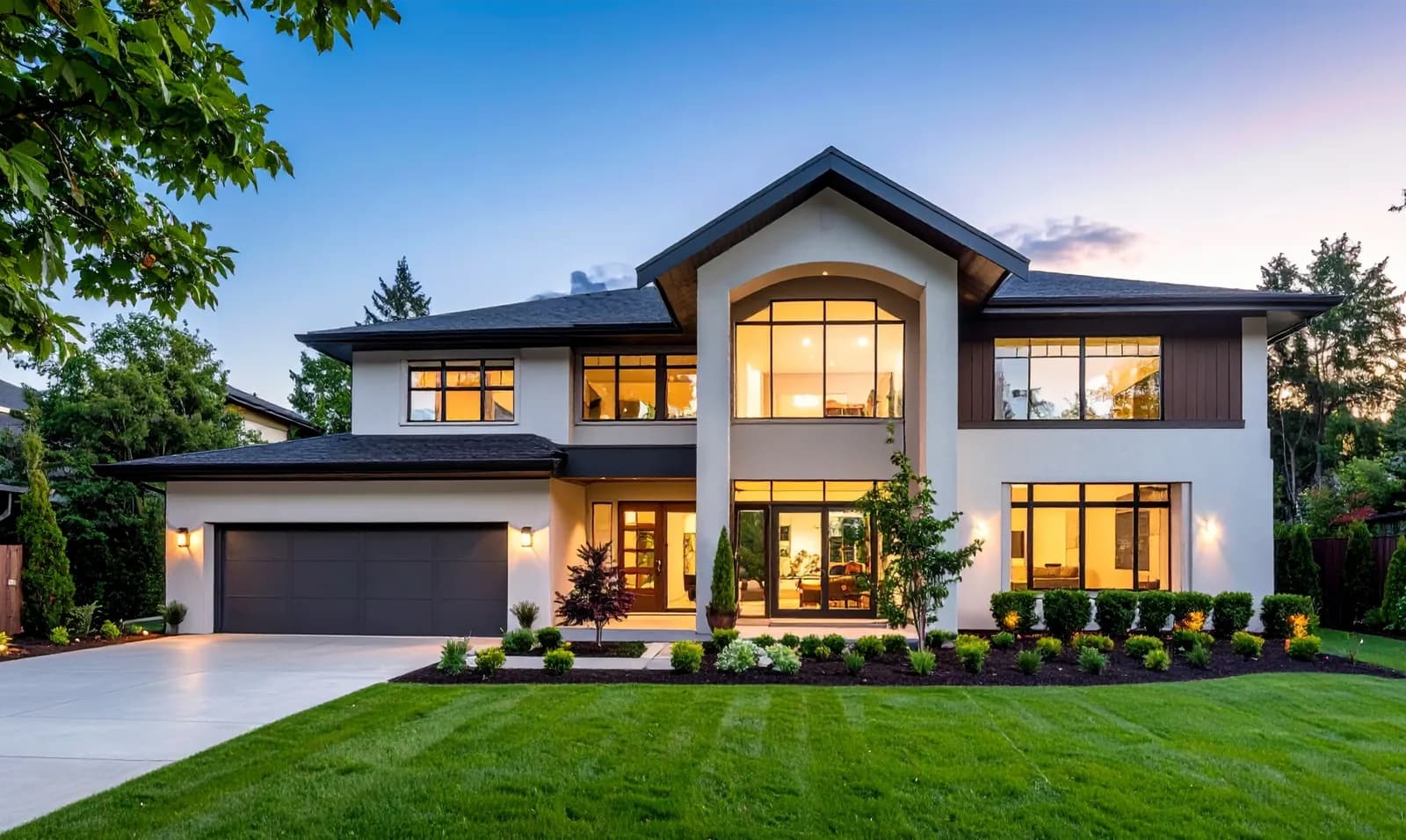 A home from blueprint through construction to completion